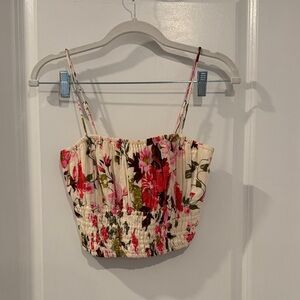 A&F Floral Print Women's Top Small